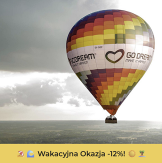 Lot balonem w okazyjnej cenie - spacjalna wakacyjna promocja -12%