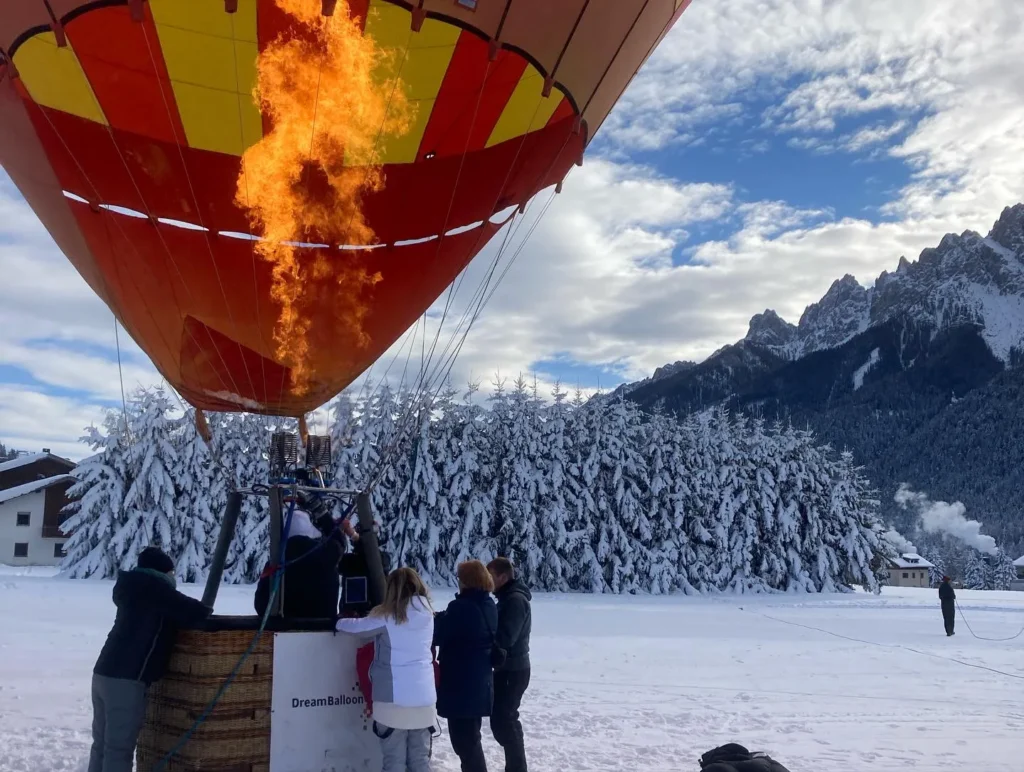 Balon gotowy do startu - ogrzewanie powietrza